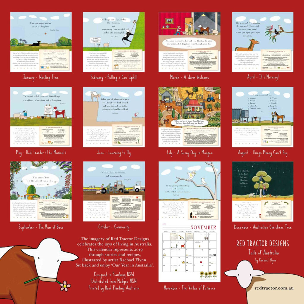 Calendar 2021 Red Tractor Designs Calendar Nov 2021