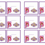 Sofia The First Name Tags Birthday Printable