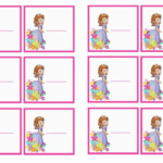 Sofia The First Name Tags Birthday Printable Sofia The First Name