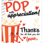 Teacher Appreciation Week Popcorn Bar Gift Tags PTO Today