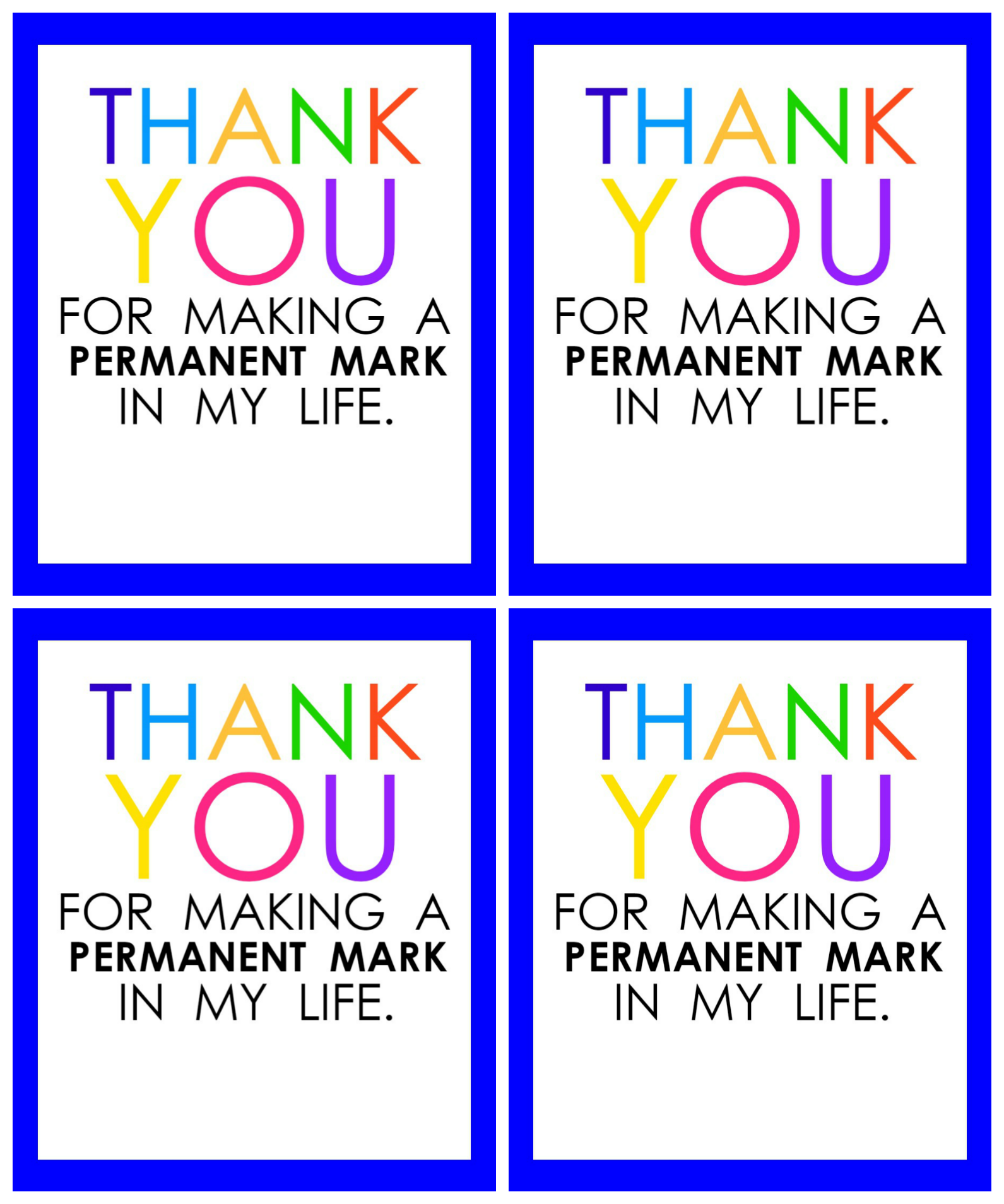 Teacher Appreciation Marker Gift Tag Free Printable
