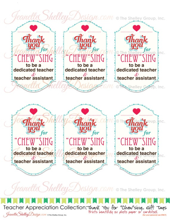 Instant Download DIY Printable Teacher And Assistant