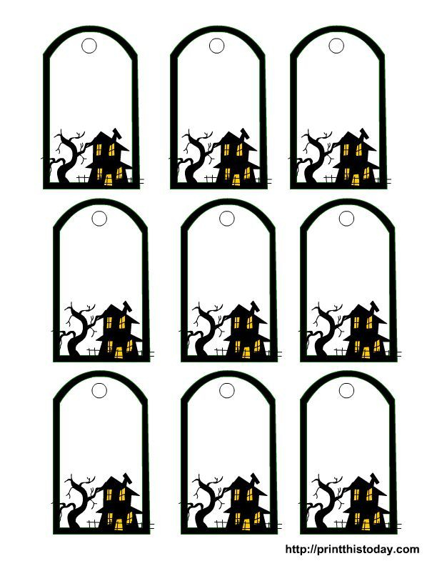 Halloween Printable Tags Templates Halloween Labels Halloween Tags 