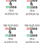 Gift For Your Mailman Thank You For Driving Miles Miles Tags