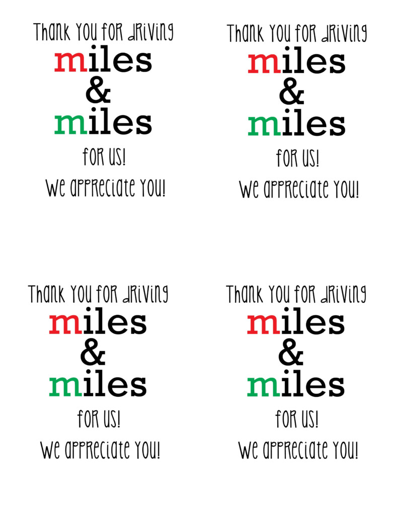 Gift For Your Mailman Thank You For Driving Miles Miles Tags 