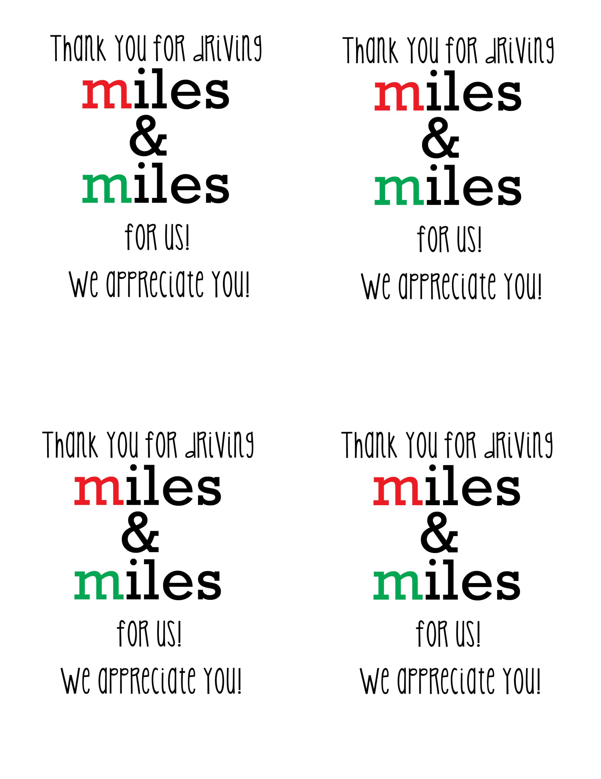 Gift For Your Mailman Thank You For Driving Miles Miles Tags