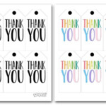 Free Printable Thank You Tags In Two Designs One Black And White And