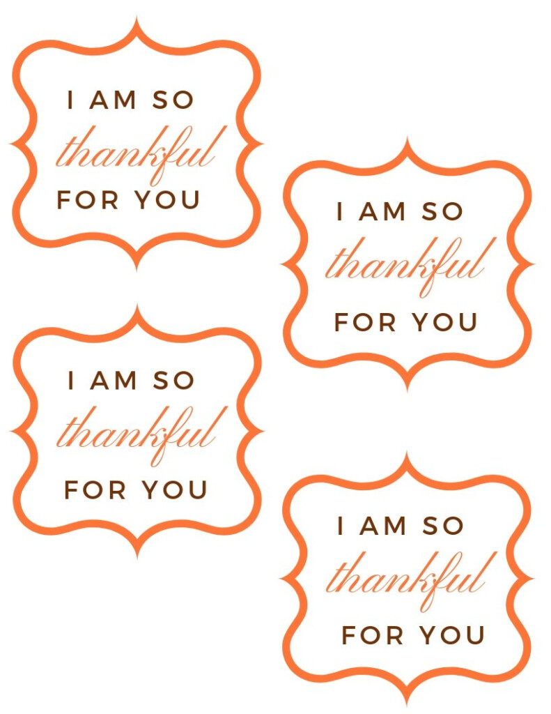 FREE So Thankful For You Printable Gift Tag For Thanksgiving