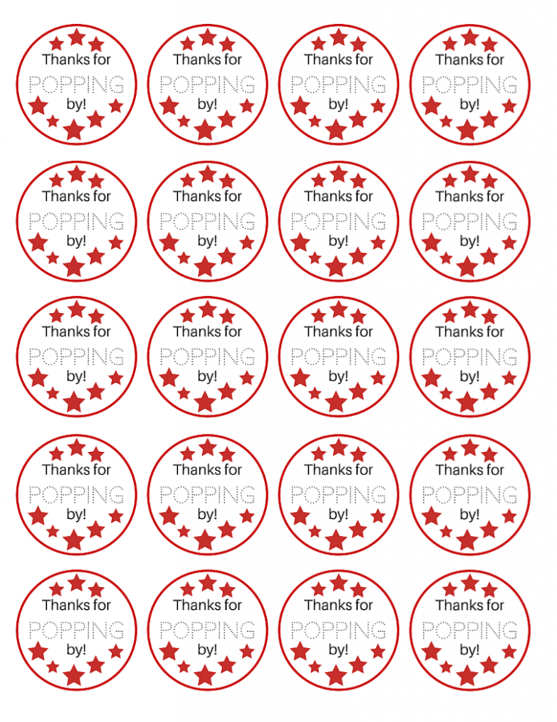  FridayFavors Thanks For Popping By Cracker Jacks Favor Bulk 