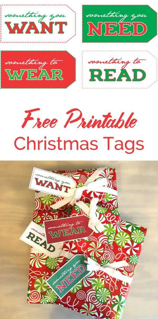 Want Need Wear Read Christmas Tags Christmas Tags Printable Free 